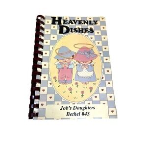 Vintage Homemade Community Cookbook Heavenly Dishes Jobs Daughters #43